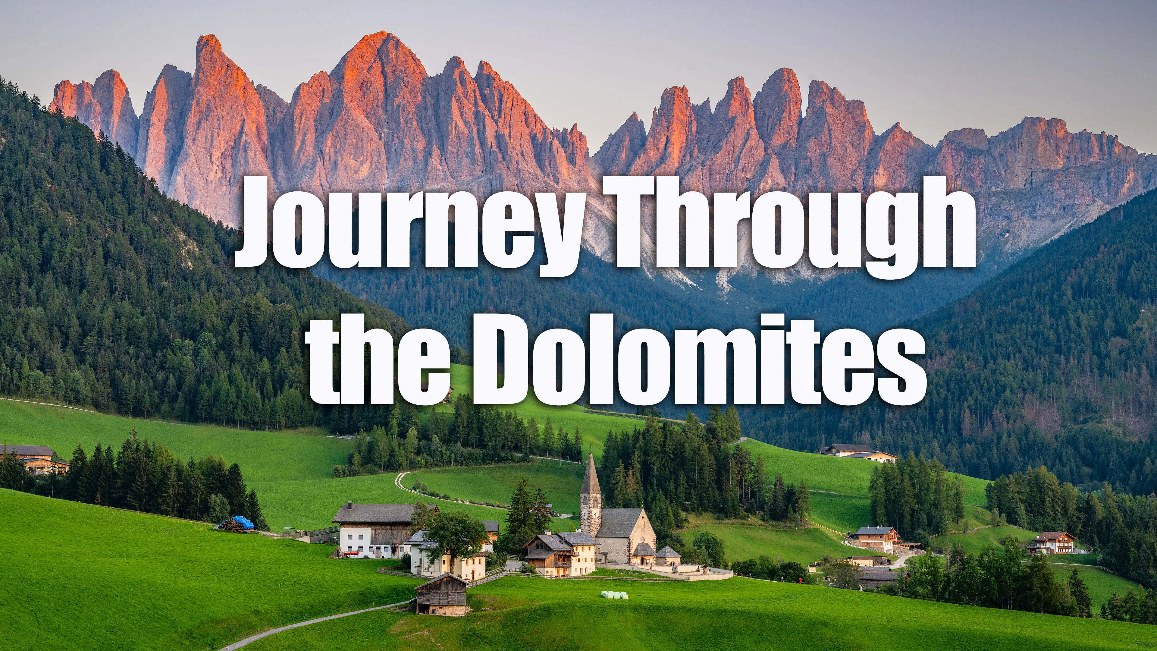 Journey Through the Dolomites poster